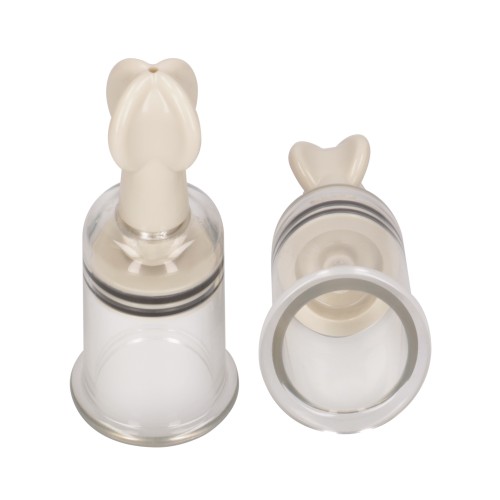 Shots Pumped Nipple Suction Set - Medium Clear