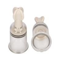 Shots Pumped Nipple Suction Set - Medium Clear