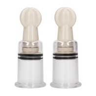 Shots Pumped Nipple Suction Set - Medium Clear