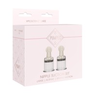 Shots Pumped Nipple Suctions Set - Large Clear