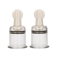 Shots Pumped Nipple Suctions Set - Large Clear