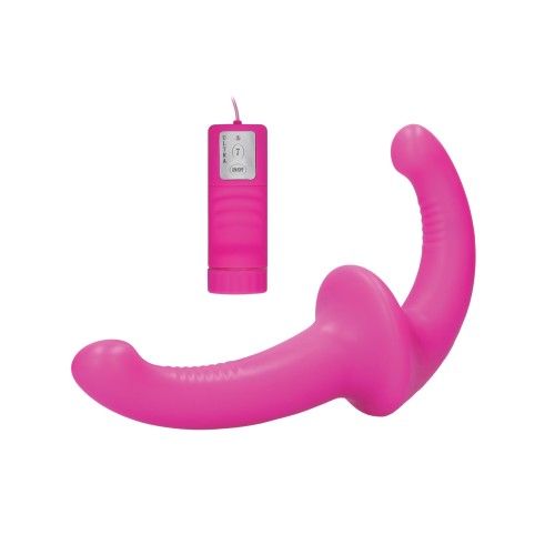 Shots Ouch Vibrating Strapless Strap On Pink