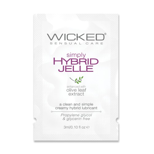 Wicked Sensual Care Simply Hybrid Jelle Lubricant - Simple and Safe