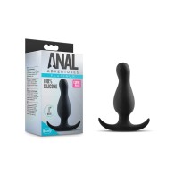 Plug Curvo para Estimulación Prostática - Negro