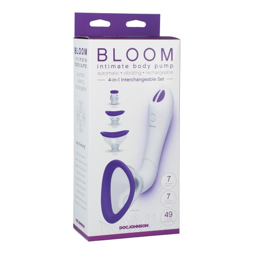 Bloom Intimate Body Automatic Vibrating Pump - Purple/White