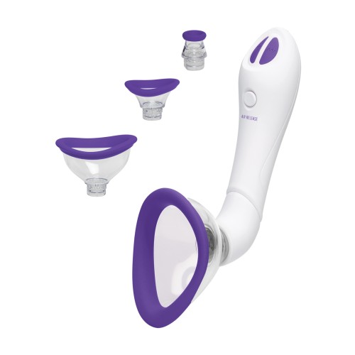 Bomba Automática Vibratoria Bloom Intimate - Púrpura/Blanco