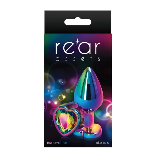 Rear Assets Multicolor Heart Anal Toy - Fun and Playful