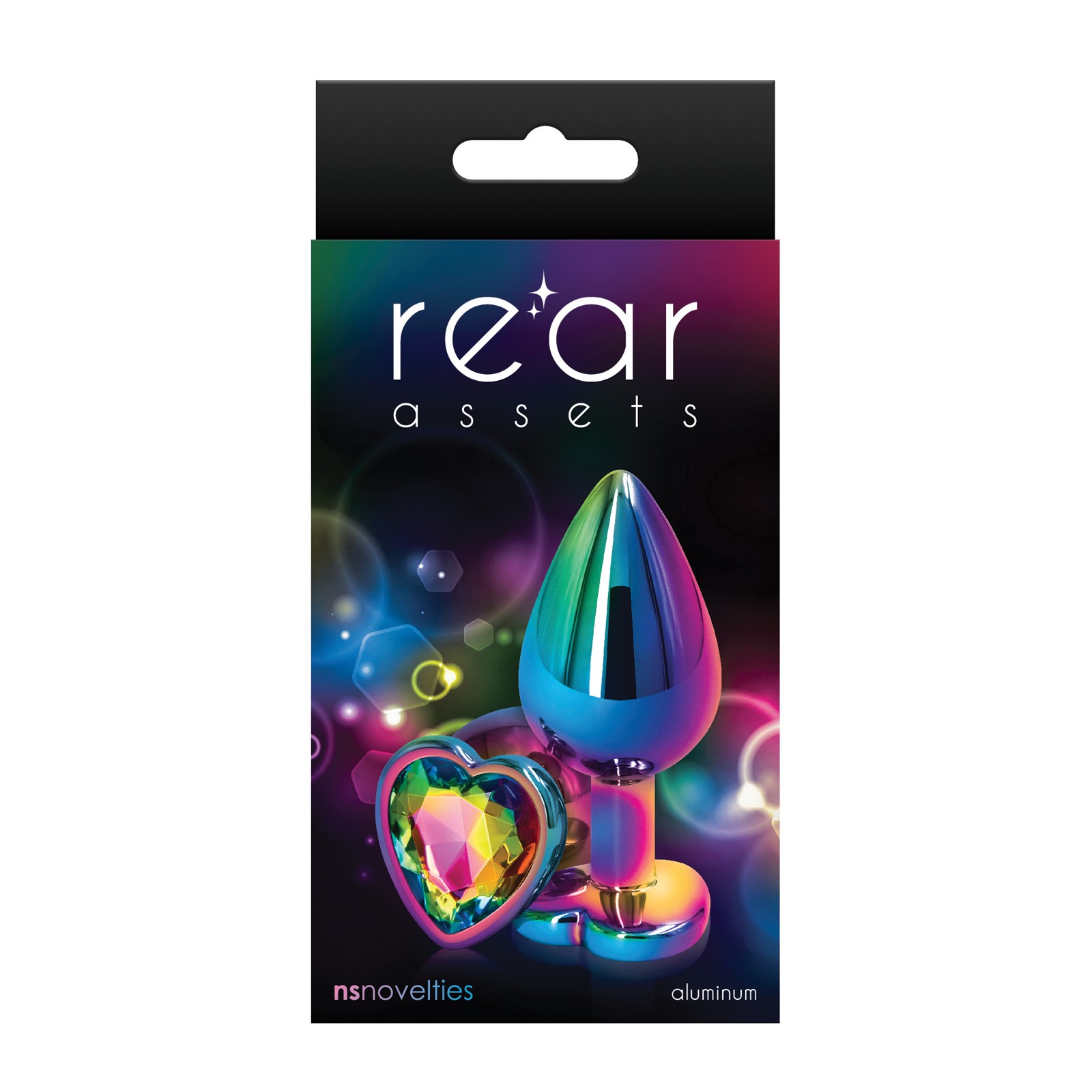 Rear Assets Multicolor Heart Anal Toy - Fun and Playful