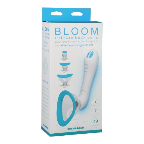 Bloom Intimate Body Automatic Vibrating Pump - Sky Blue/White