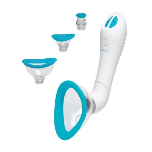 Bloom Intimate Body Automatic Vibrating Pump - Sky Blue/White