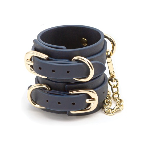 Bondage Couture Vinyl Wrist Cuff Blue