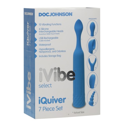 Conjunto iVibe iQuiver de 7 Piezas - Vibrador Versátil