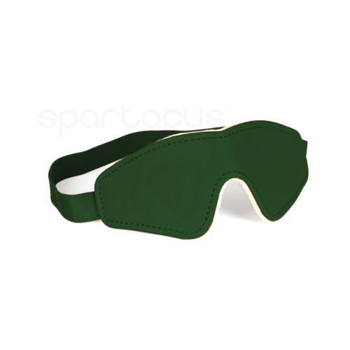 Spartacus PU Blindfold Plush Lining Green