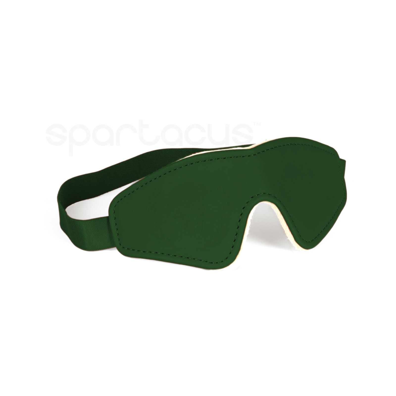 Spartacus PU Blindfold Plush Lining Green