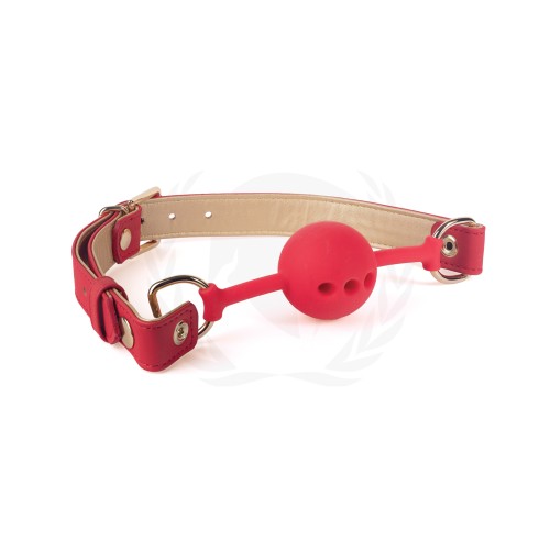 Gag de Silicona Spartacus Straps Rojos Dorados 46mm