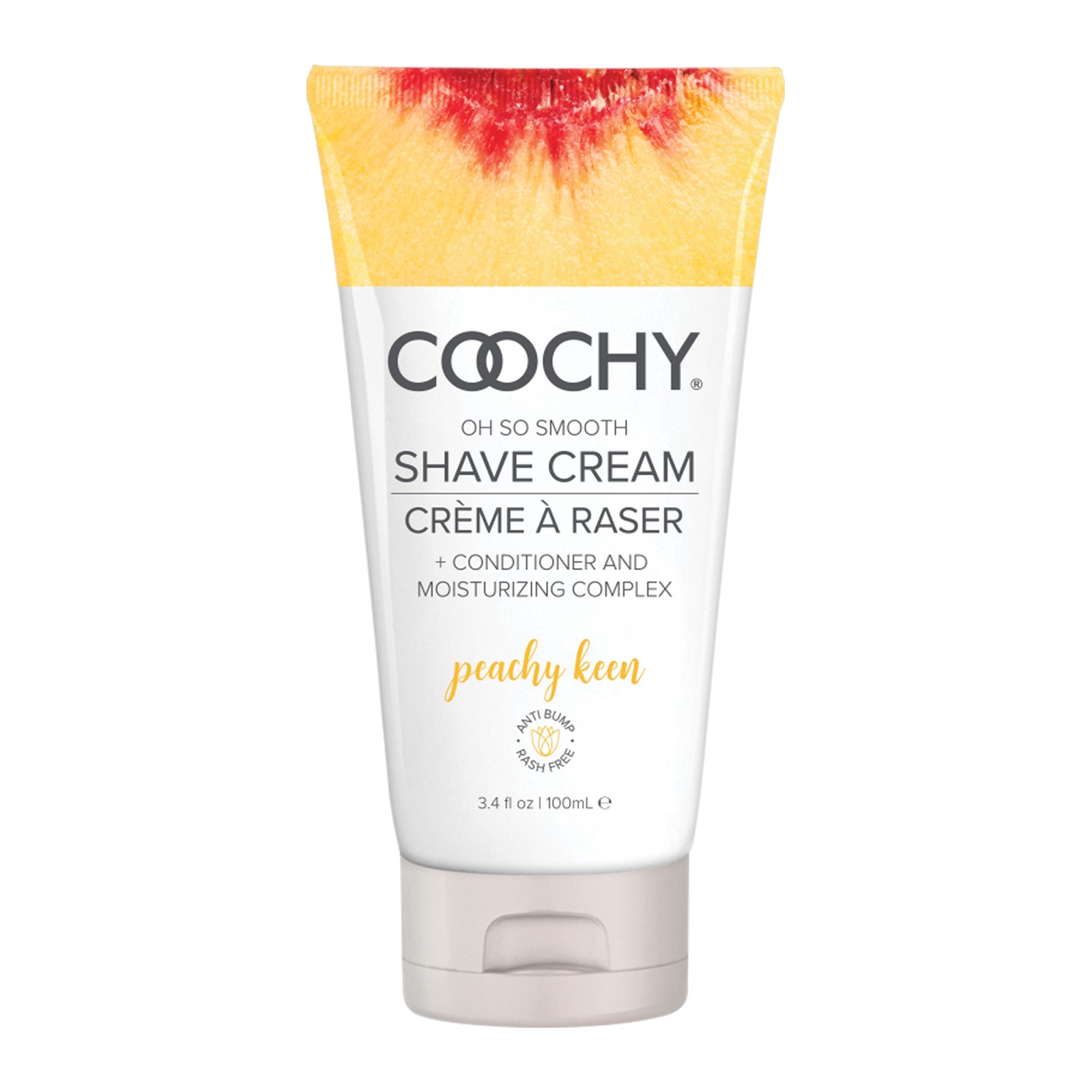 Crema de Afeitar COOCHY Sin Irritación - Peachy Keen para una Experiencia Suave