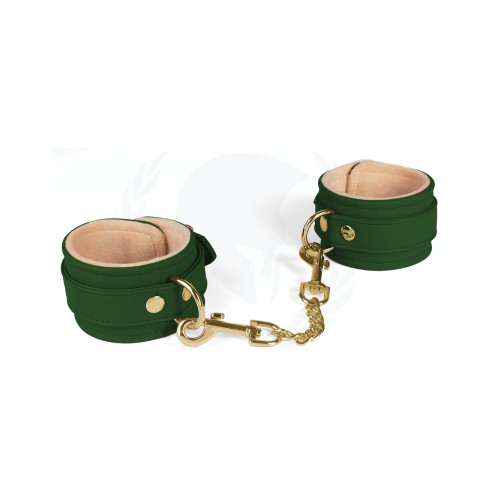 Spartacus PU Ankle Cuffs Green