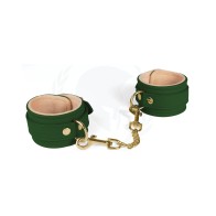 Spartacus PU Ankle Cuffs Green