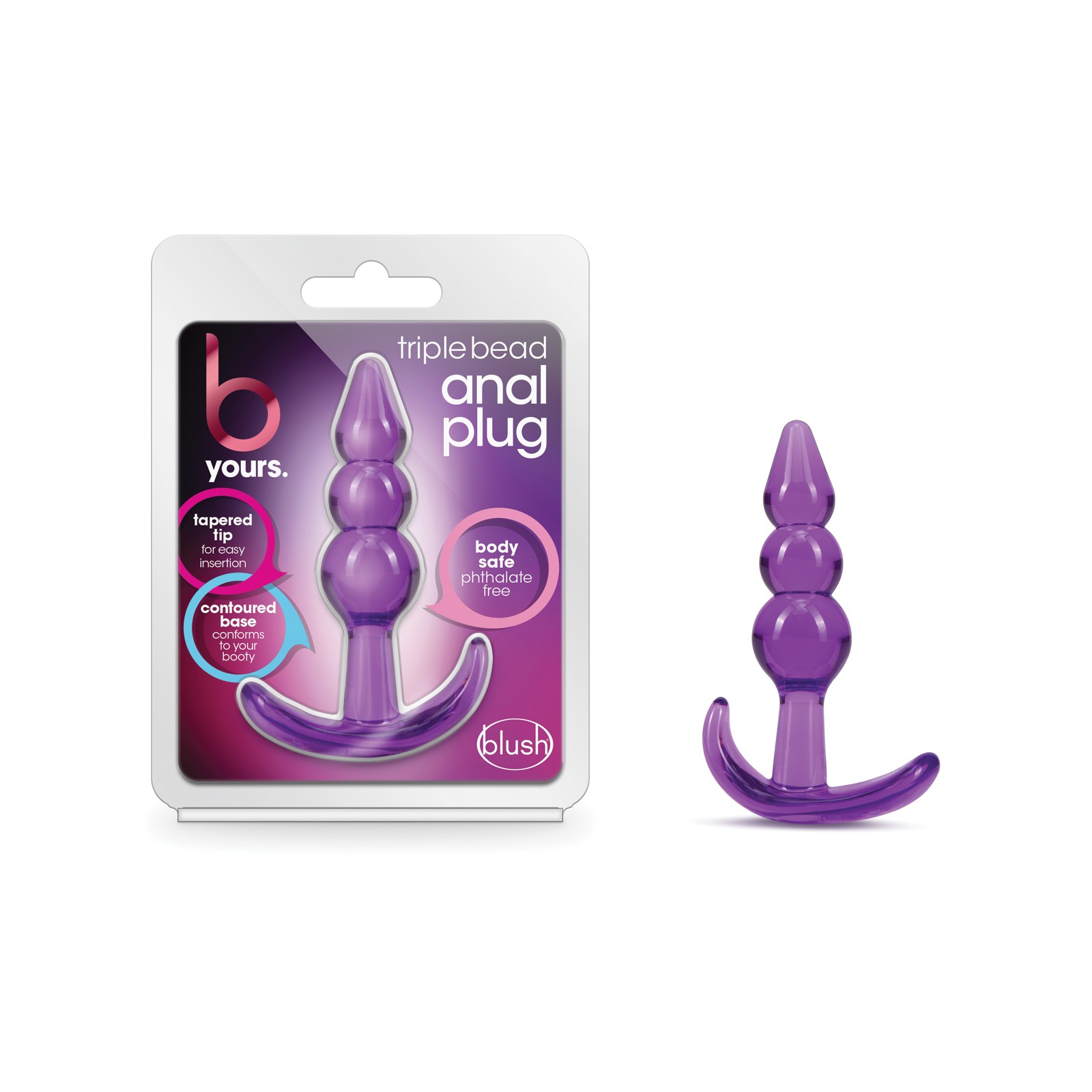 Blush B Yours Triple Bead Anal Plug