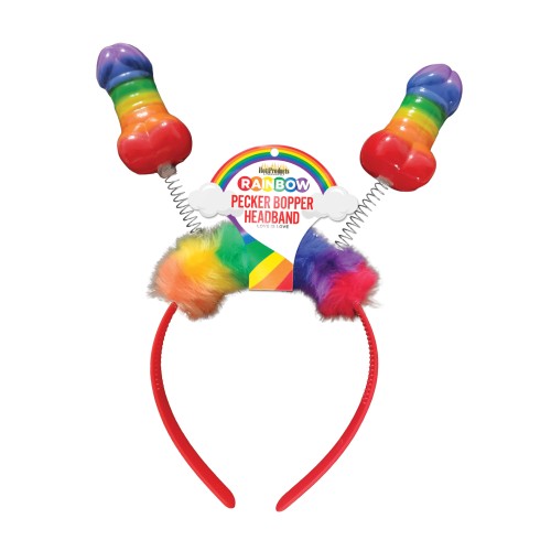 Rainbow Pecker Bopper Fun Headband