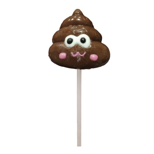 Shit Face Chocolate Poop Lollipop