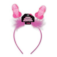 Pink Pecker Bopper Headband for Parties