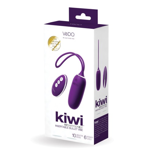 VeDO KIWI Rechargeable Insertable Bullet Deep Purple