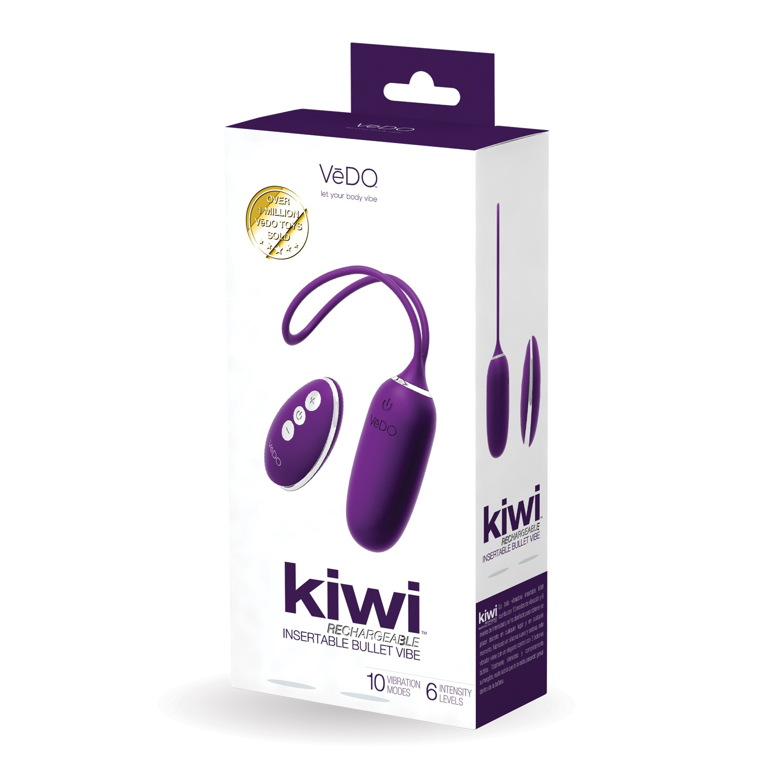 VeDO KIWI Rechargeable Insertable Bullet Deep Purple