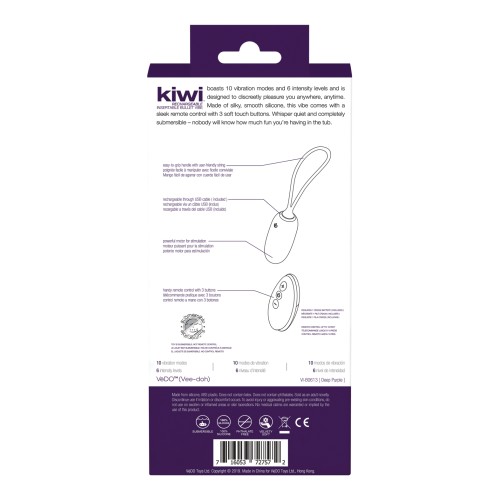 VeDO KIWI Rechargeable Insertable Bullet Deep Purple