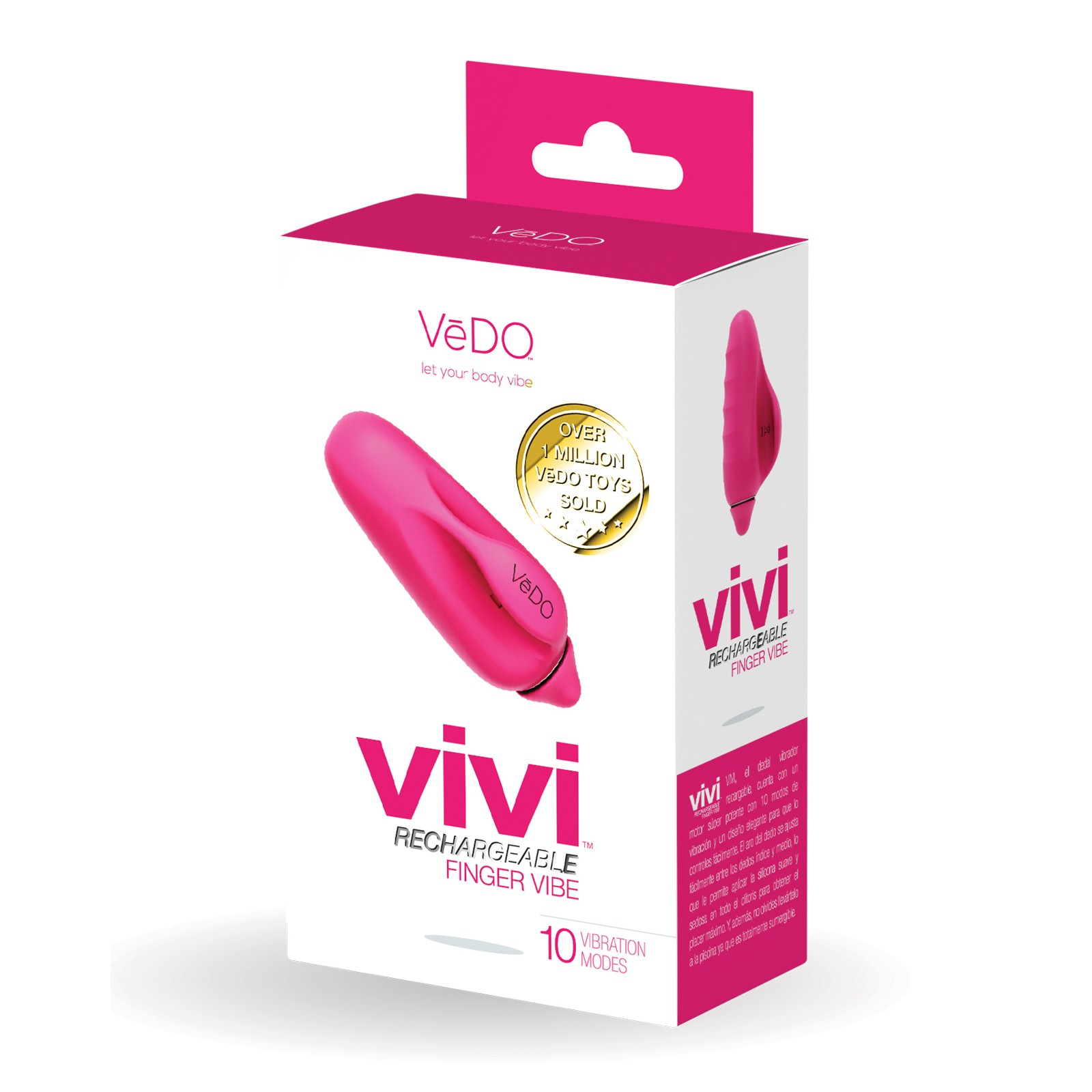 VeDO VIVI Rechargeable Finger Vibe - Foxy Pink