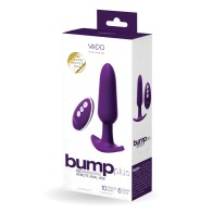 VeDO Bump Plus Vibe Anal Recargable con Control Remoto - Púrpura Profundo