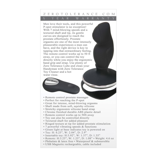 Zero Tolerance Handyman Massager - Black