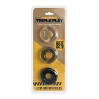 Juego de Anillos para el Pene Triple Play