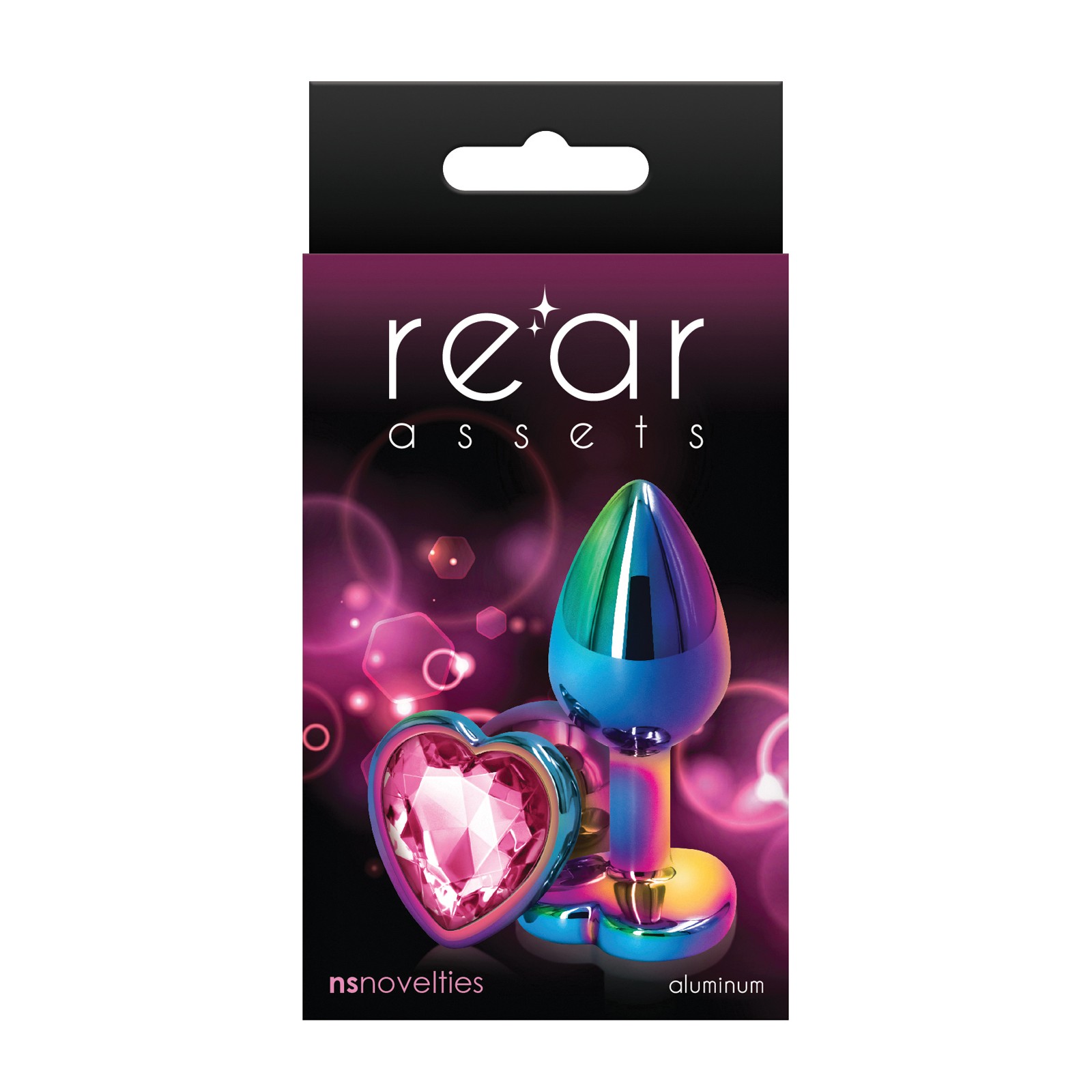 Rear Assets Multicolor Heart Anal Toy Pink