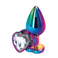 Clear Heart Multicolor Rear Assets Medium Anal Toy