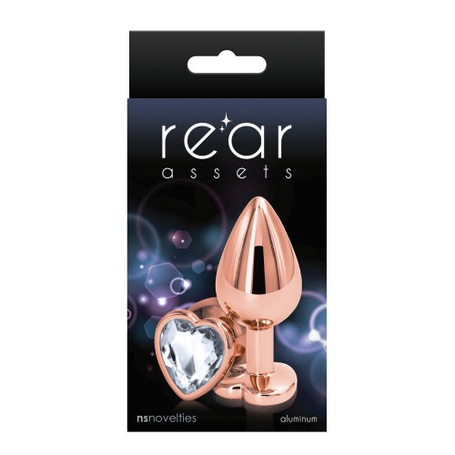 Plug Anal Corazón Rose Gold Medium