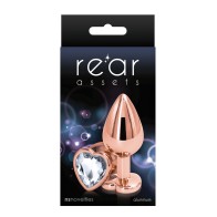 Plug Anal Corazón Rose Gold Medium