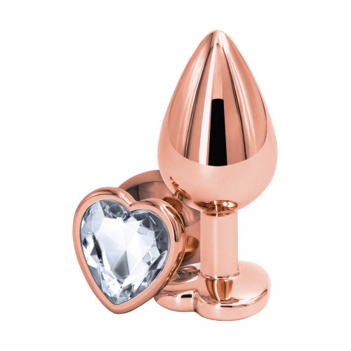 Plug Anal Corazón Rose Gold Medium