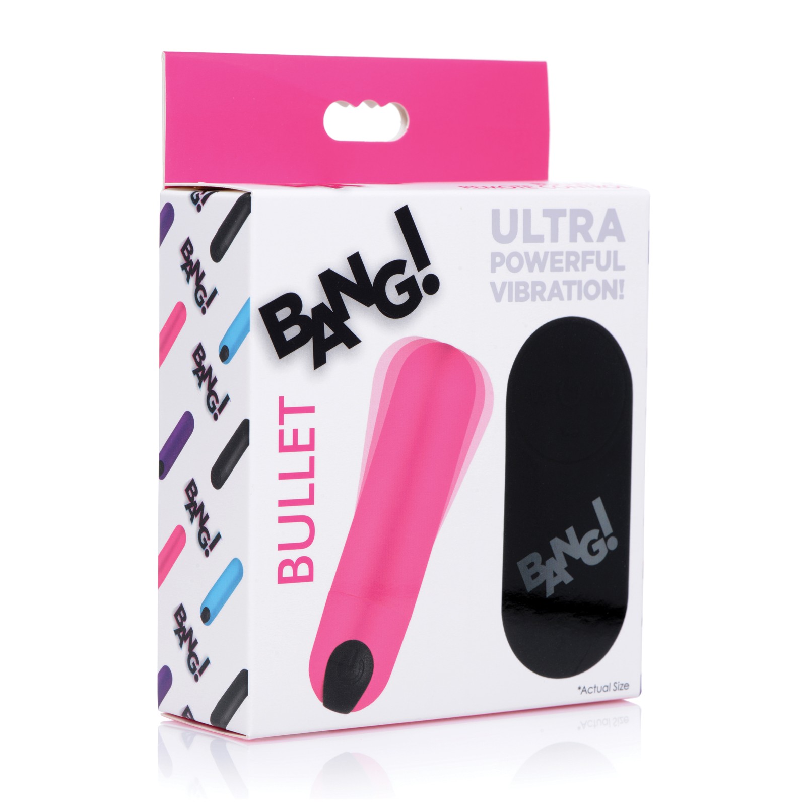 Bang! Vibrating Bullet with Remote Control - Pink