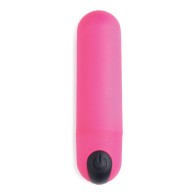 Bang! Vibrating Bullet with Remote Control - Pink