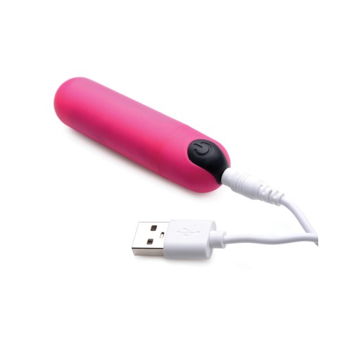 Bang! Vibrating Bullet with Remote Control - Pink