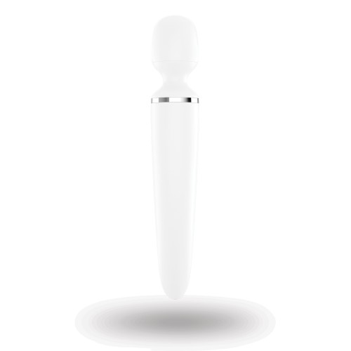 Satisfyer Wand-er Woman - Blanco/Cromo