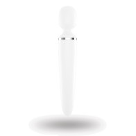 Satisfyer Wand-er Woman - Blanco/Cromo