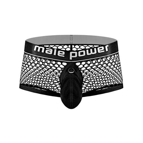 Cock Pit Fishnet Mini Cock Ring Short Black SM