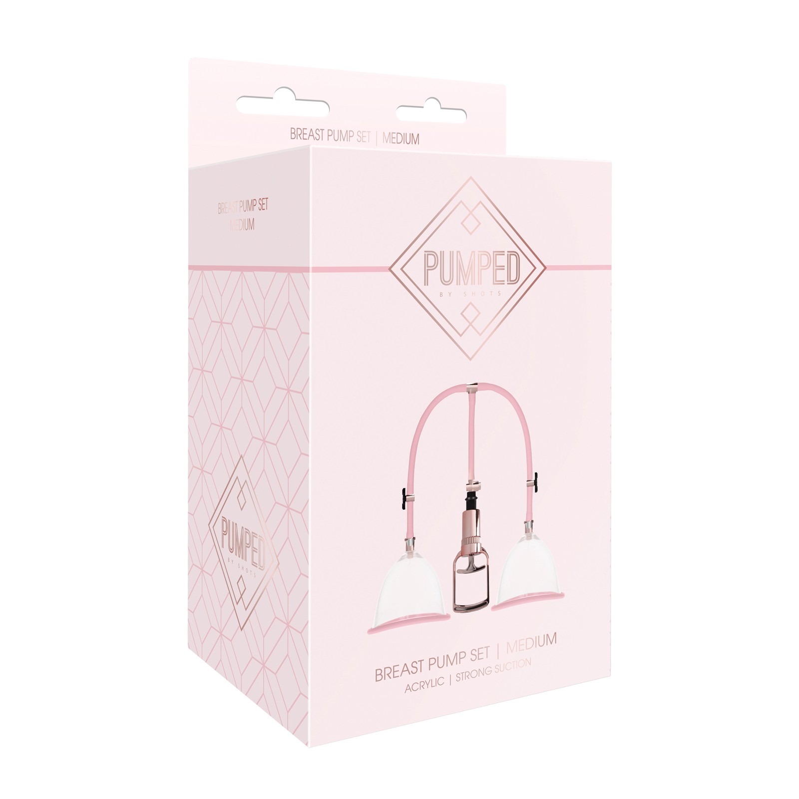 Shots Pumped Breast Pump Set - Rose Gold