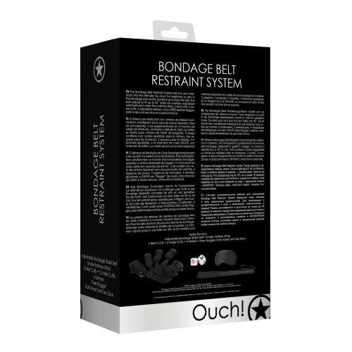 Sistema de Restricción con Cinturón de Bondage Ouch