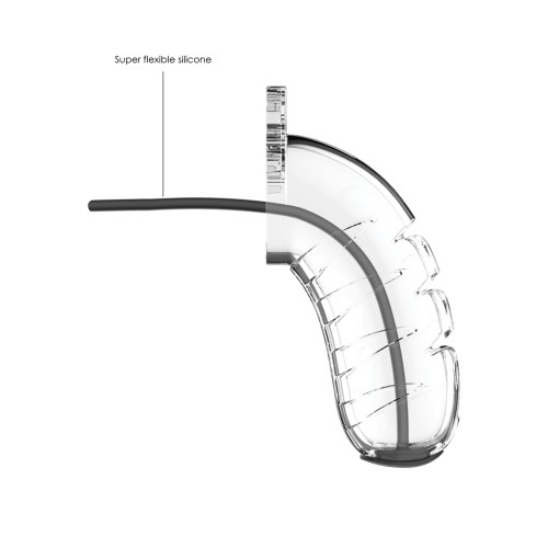 Shots Man Cage 4.5" w/Silicone Urethral Sounding