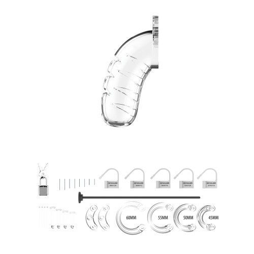 Shots Man Cage 4.5" w/Silicone Urethral Sounding