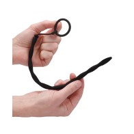 Ouch Urethral Sounding Silicone Plug and Cock Ring Set