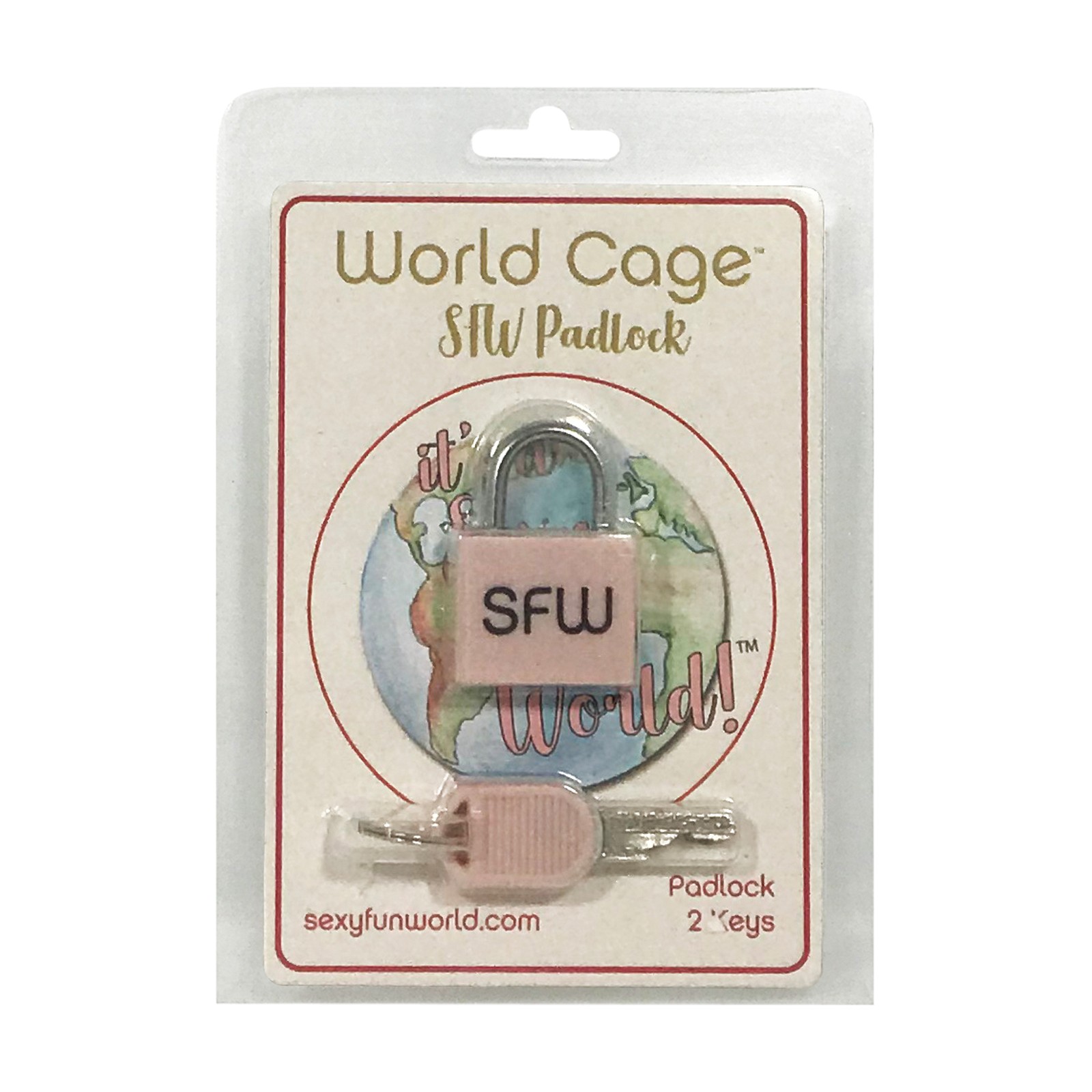 World Cage SFW Padlock for Male Chastity Devices